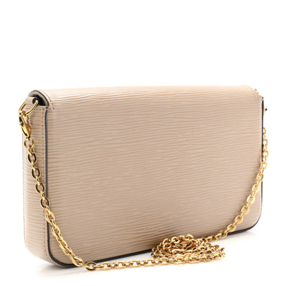 Louis Vuitton Epi Felicie Pochette Chain Wallet Galet 4 of 12