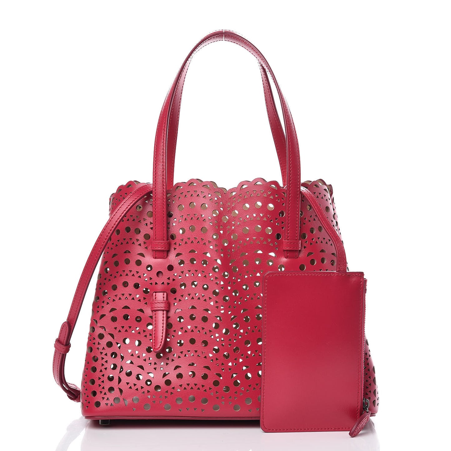 Calfskin Vienne Wave Mina 25 Bag Framboise