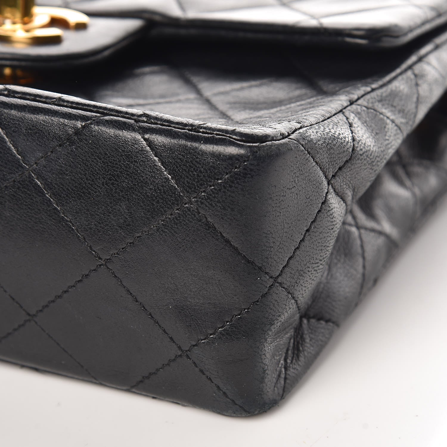 Chanel Lambskin Quilted Mini Square Flap Black 14 of 16
