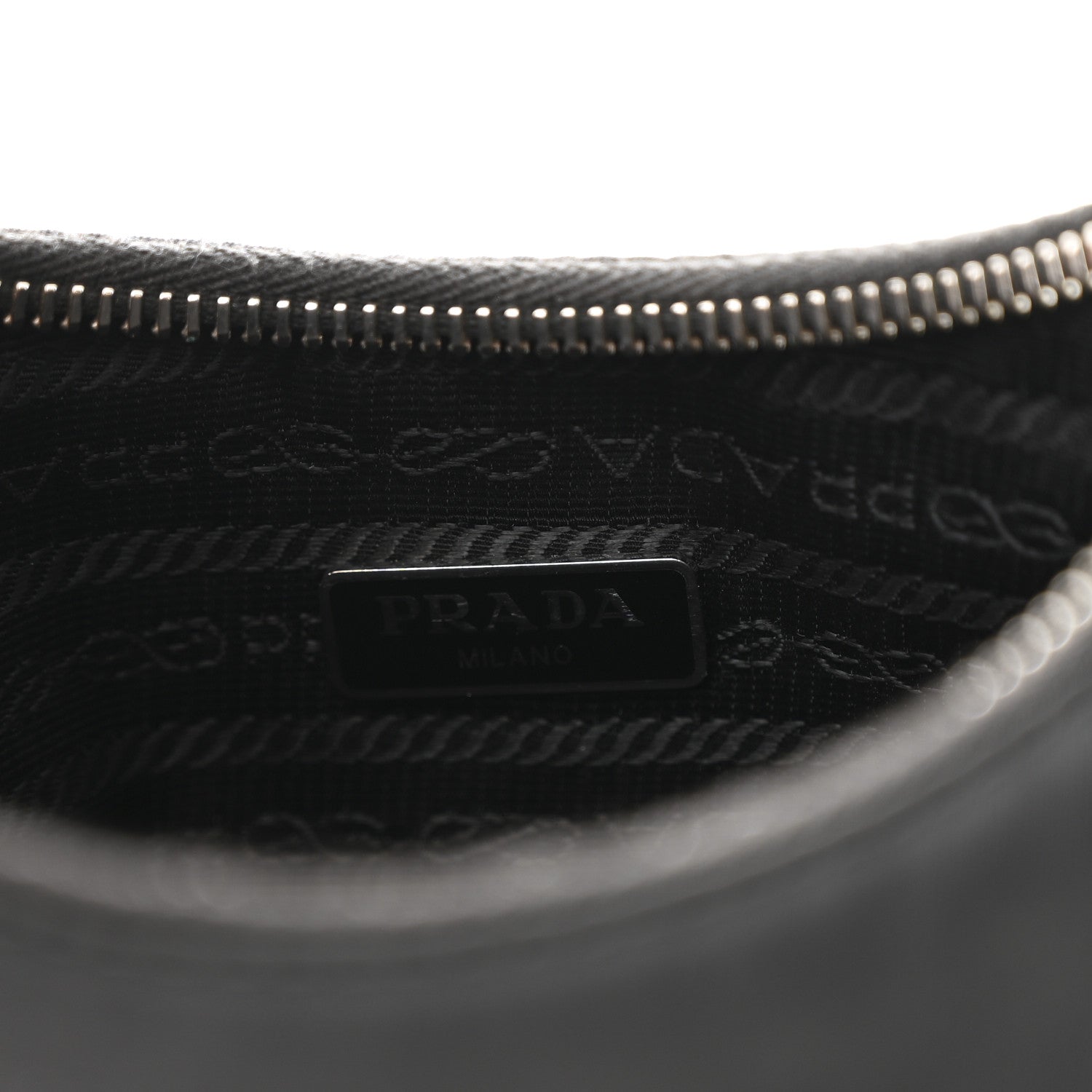 Prada Tessuto Nylon Saffiano Mini Re-Edition 2005 Bag Black 6 of 13