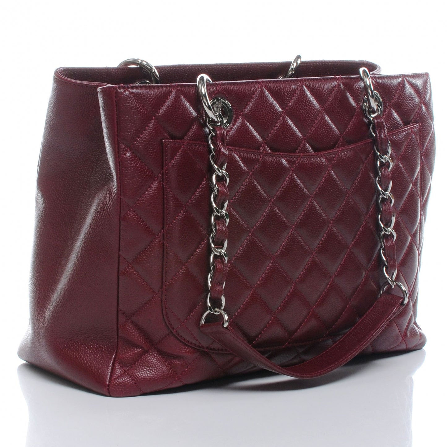 Caviar Grand Shopping Tote GST Bordeaux