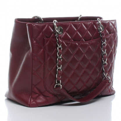 Chanel Caviar Grand Shopping Tote GST Bordeaux 3 of 7