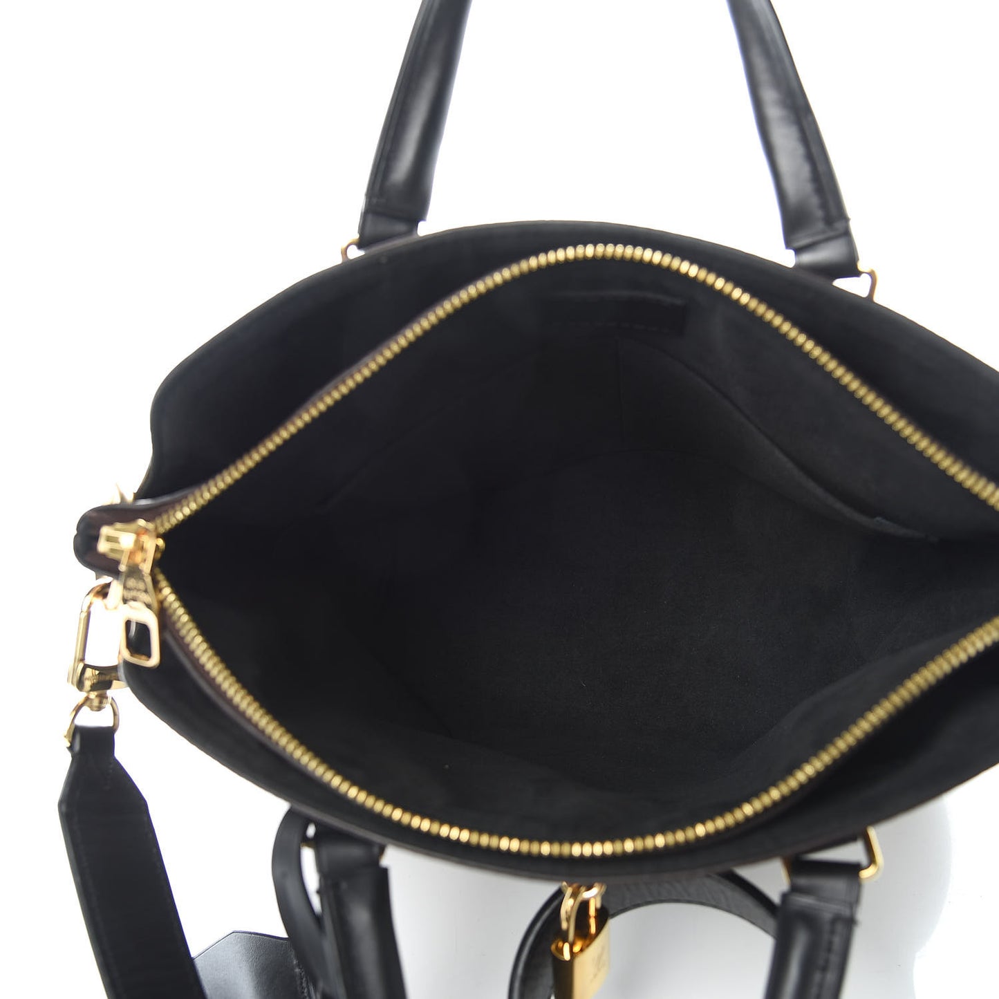 Monogram Flower Zipped Tote PM Black