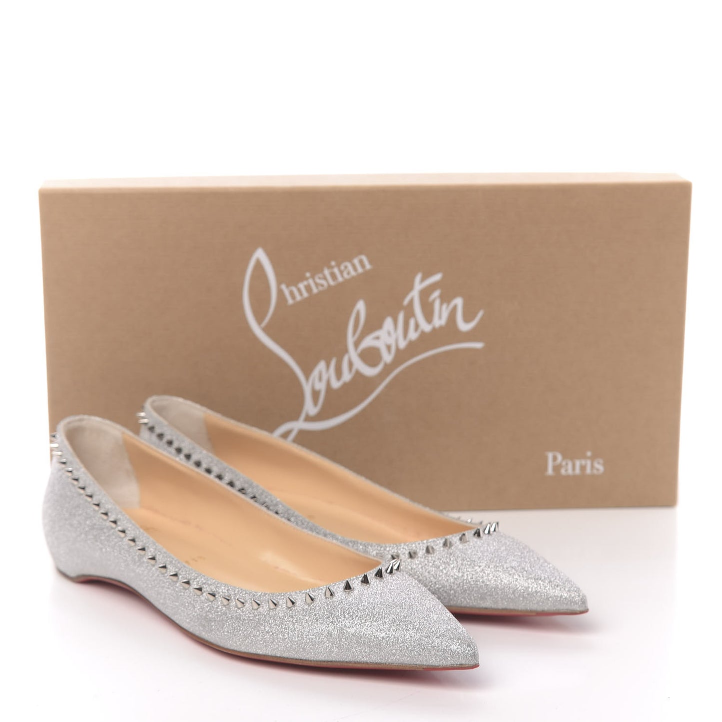 Mini Glitter Anjalina Flats 36.5 Silver