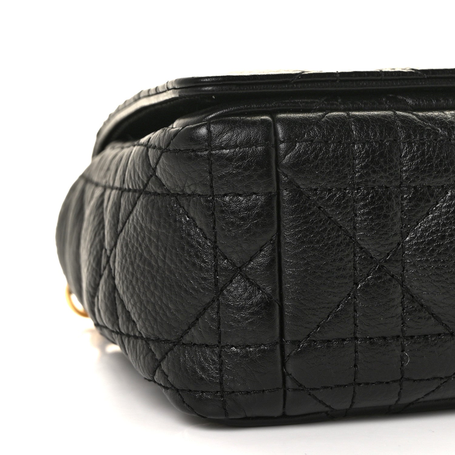 Christian Dior Calfskin Cannage Small Caro Bag Black 6 of 7