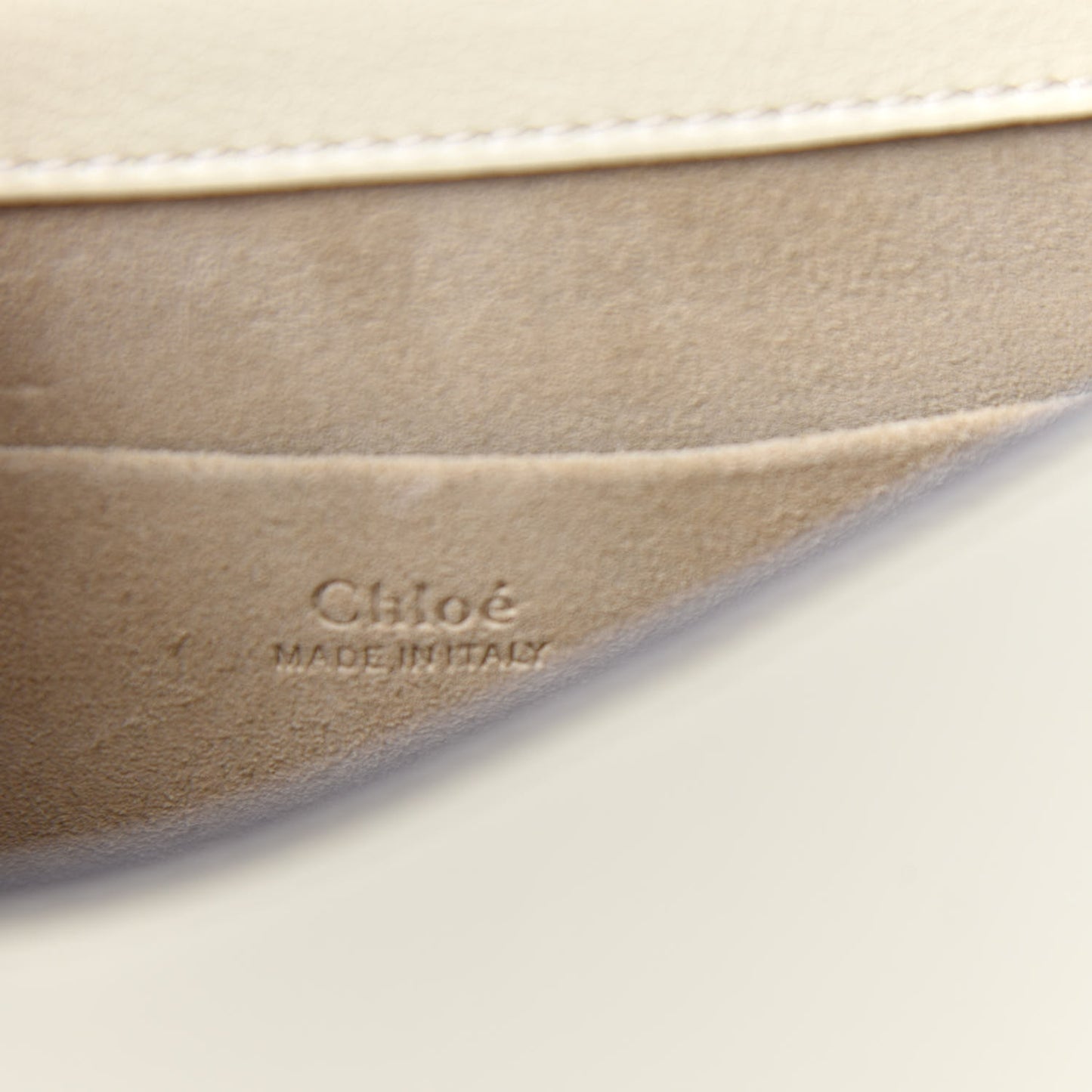 Calfskin Suede Small Nile Bracelet Bag Off White