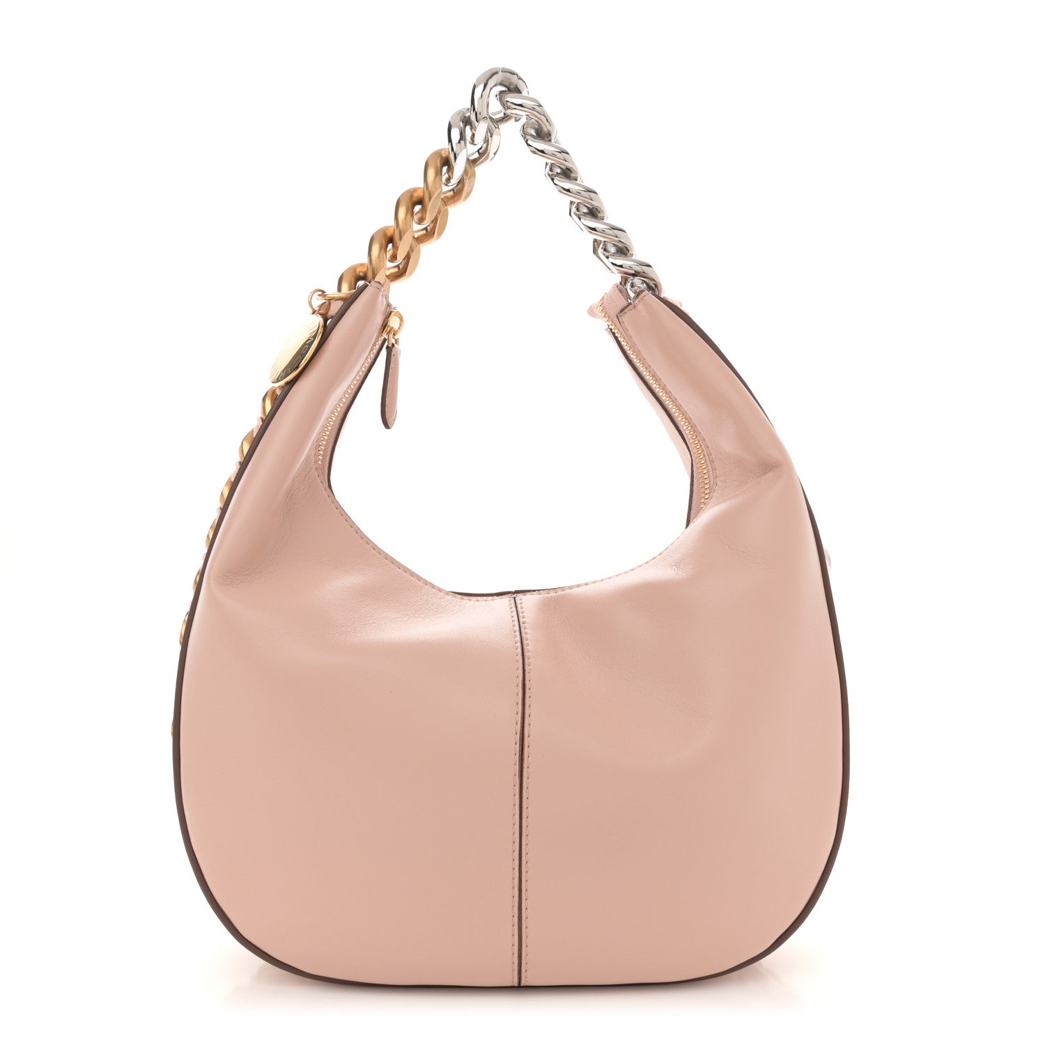 Stella McCartney Eco Alter Nappa Frayme Small Zipit Shoulder Bag Blush 1 of 9