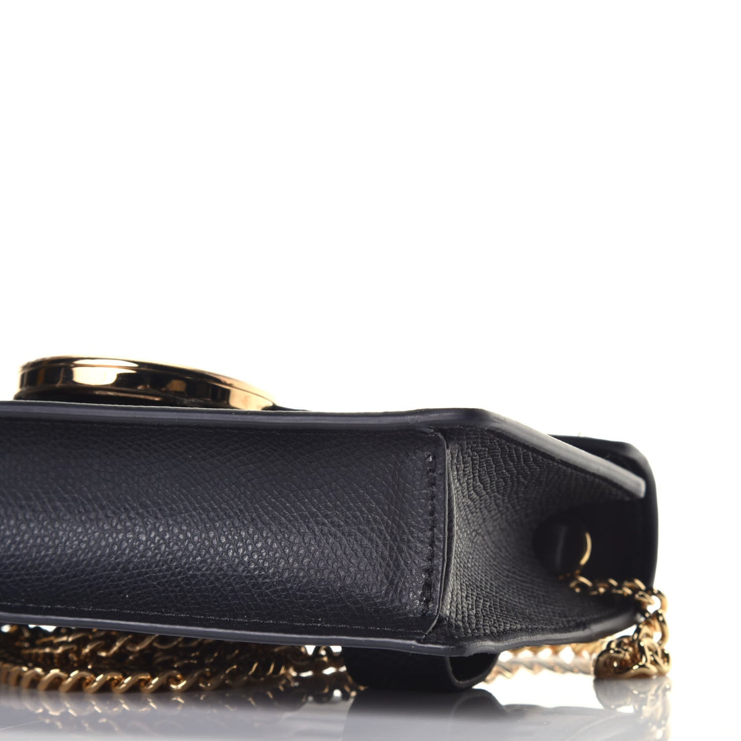 Vitello Cruise F is Fendi Bi-Color FF 1974 Embossed Envelope Belt Bag Maya Black