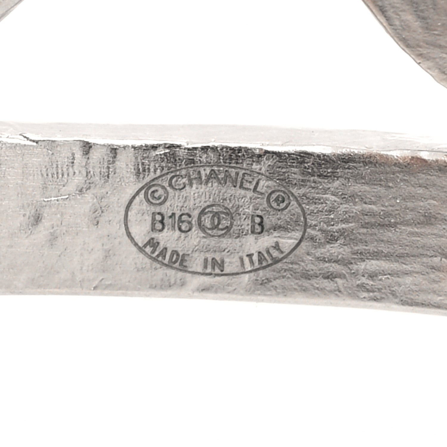 Chanel Metal CC Cuff Silver 4 of 4