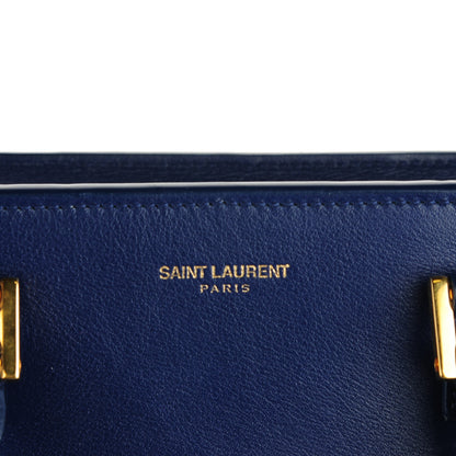 Saint Laurent Calfskin Monogram Baby Cabas Blue 7 of 7