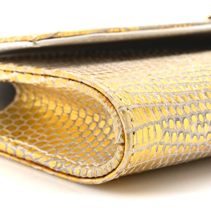Chanel Lizard Pearl Evening Clutch Beige 9 of 14
