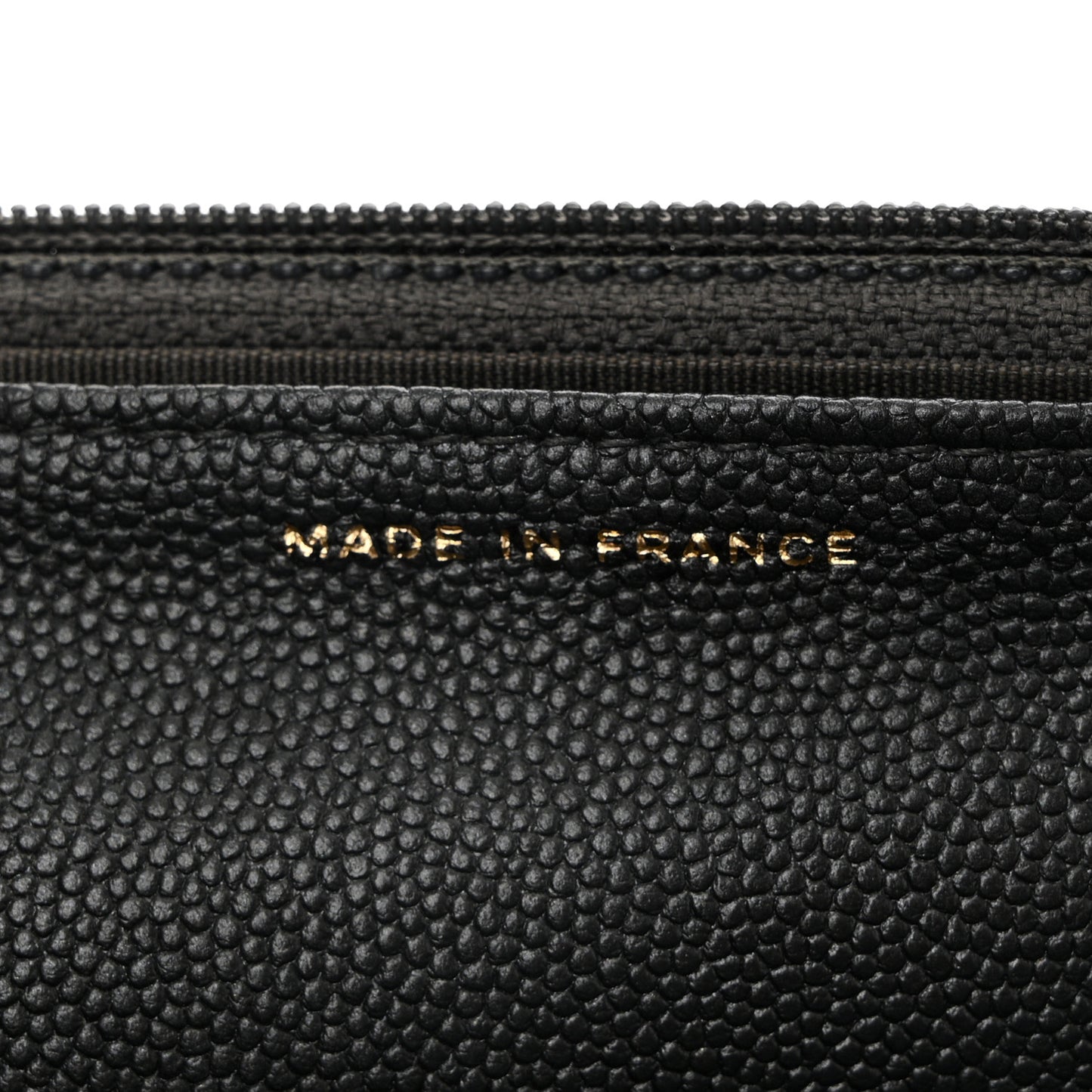 Metallic Caviar Chevron Quilted Vintage Mademoiselle Wallet On Chain WOC Charcoal