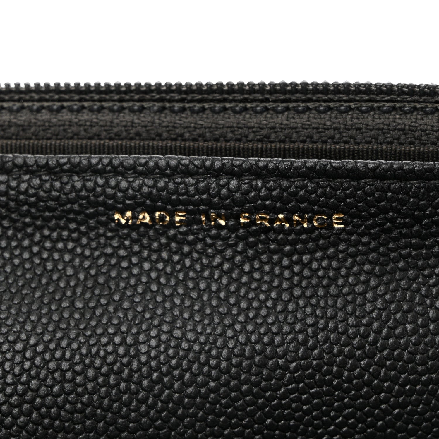 Chanel Metallic Caviar Chevron Quilted Vintage Mademoiselle Wallet On Chain WOC Charcoal 7 of 11