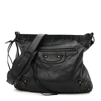Balenciaga Agneau Classic Hardware Flat Messenger Black 1 of 11