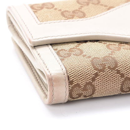 Gucci Monogram Margaux Calfskin Sukey Continental Organizer Wallet Beige Ebony Mystic White 12 of 14