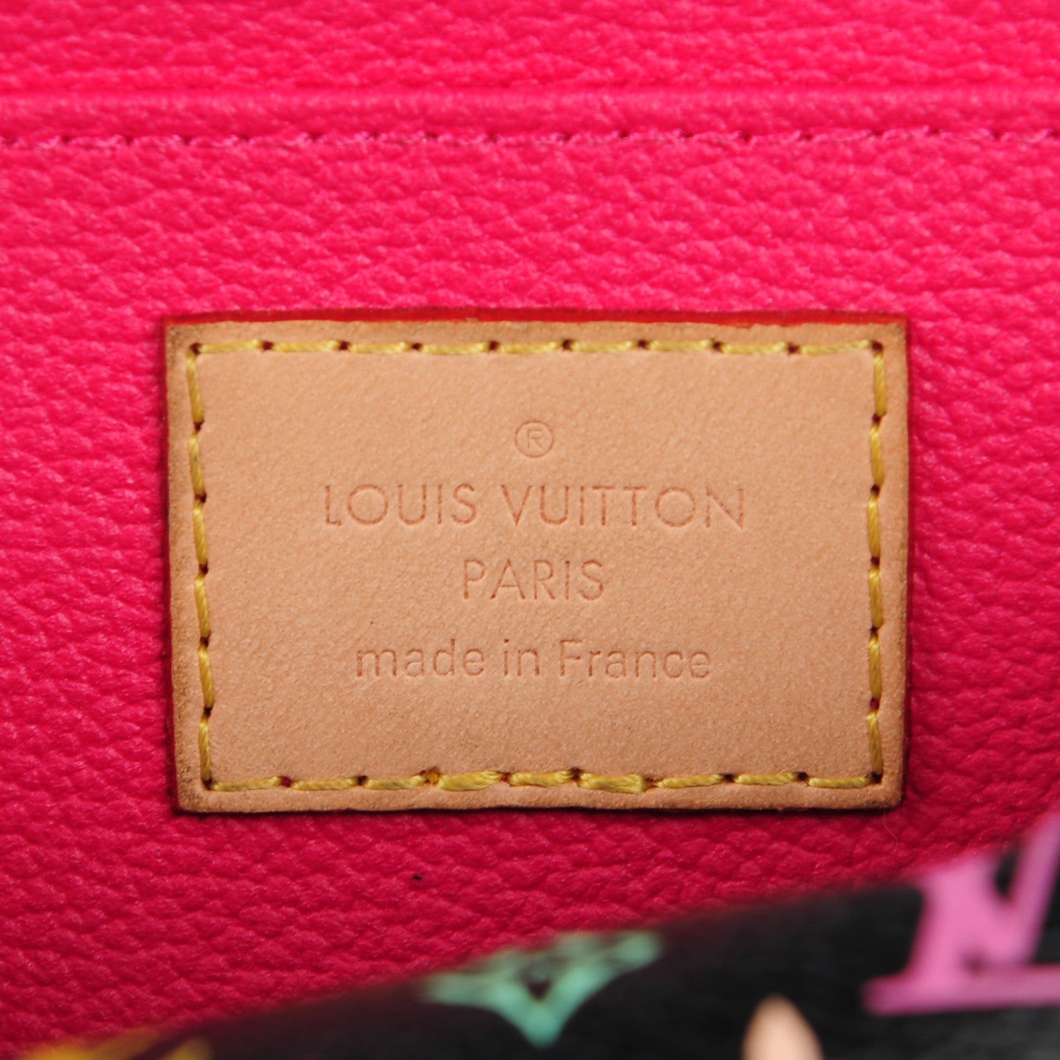 Louis Vuitton Monogram Multicolor Cosmetic Pouch Black Grenade 6 of 7