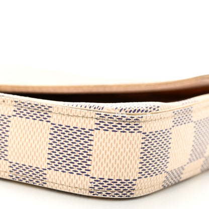 Louis Vuitton Damier Azur Pochette Felicie Chain Wallet Rose Ballerine 10 of 15