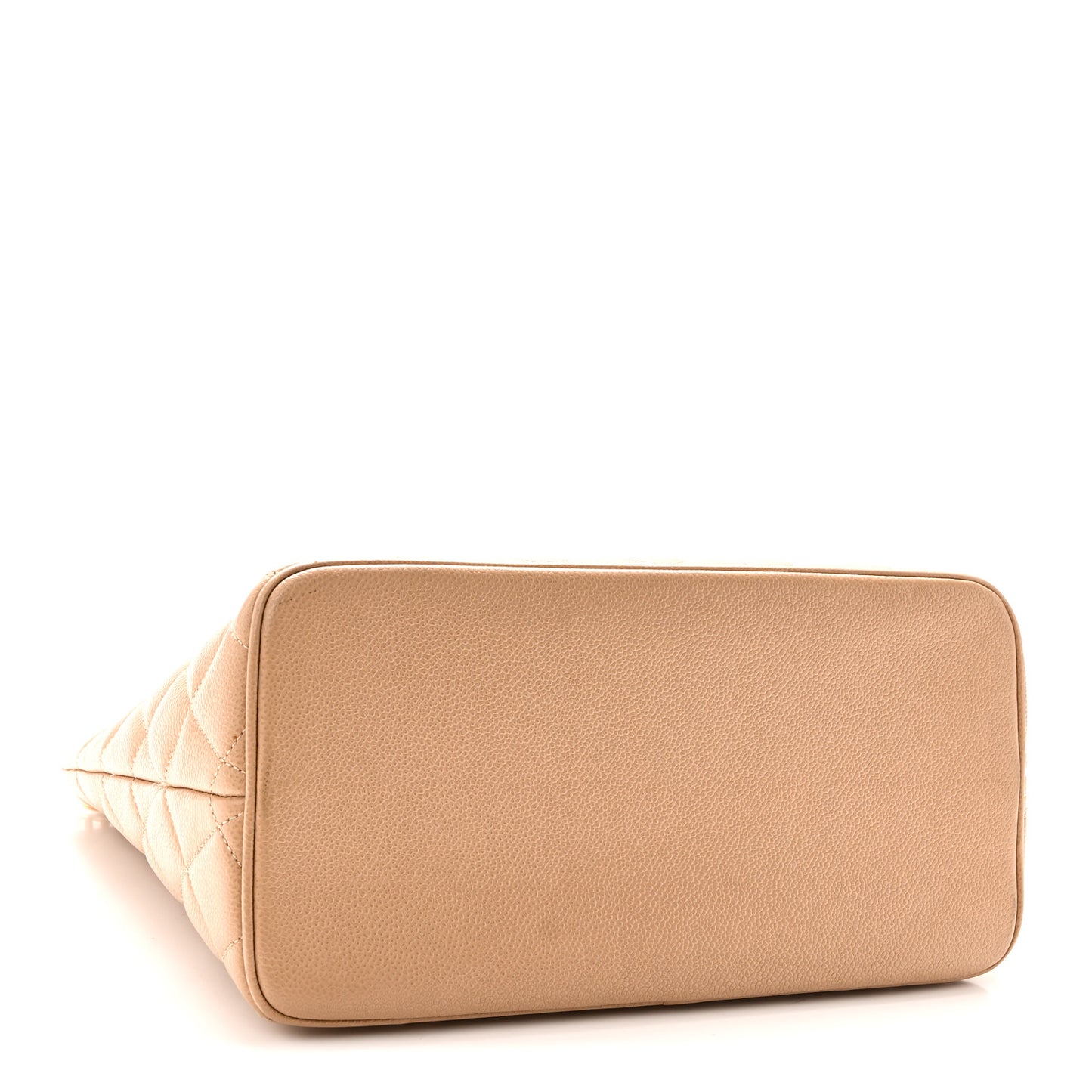 Caviar Quilted Medallion Tote Beige