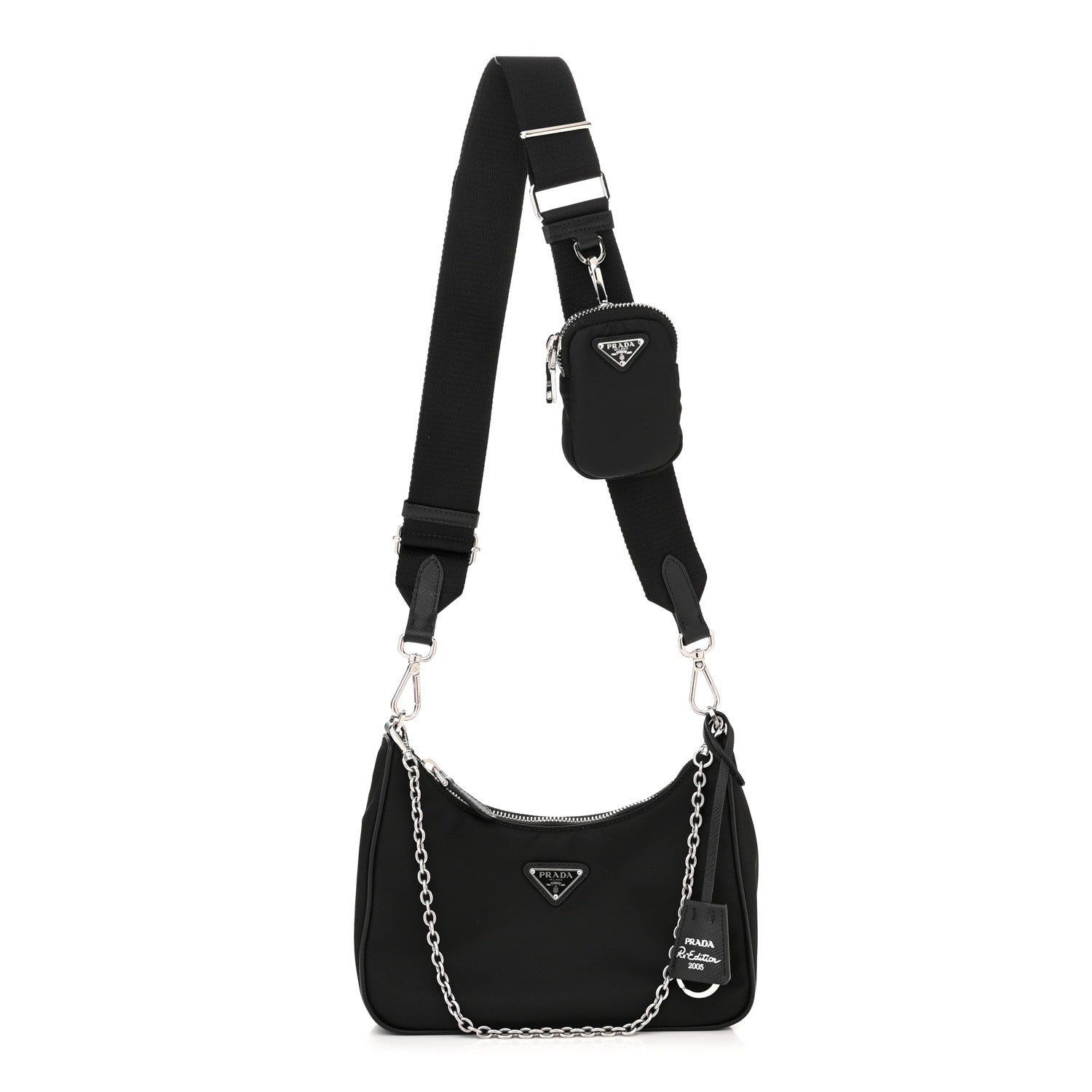 Prada Nylon Re-Edition 2005 Shoulder Bag Black 1 of 12