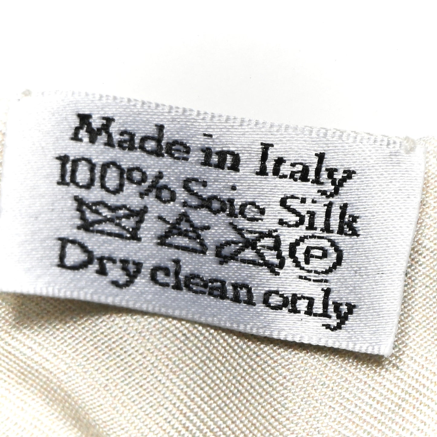 Silk ABCDior Mitzah "A" Scarf  Off White