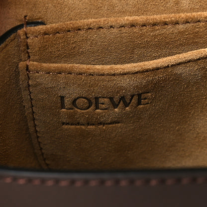 Loewe Calfskin Jacquard Mini Gate Dual Bag Chocolate 6 of 9