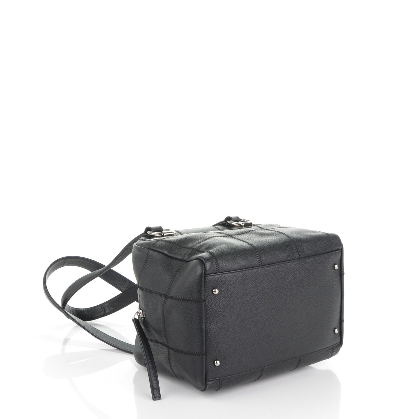 Caviar Square Stitched Bowler Black