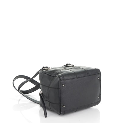 Chanel Caviar Square Stitched Bowler Black 4 of 8