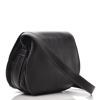Chloe Calfskin Mini Marcie Round Crossbody Bag Black 3 of 7