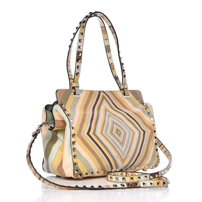 Valentino Garavani Vitello Native Couture 1975 Small Rockstud Tote Multicolor 4 of 15