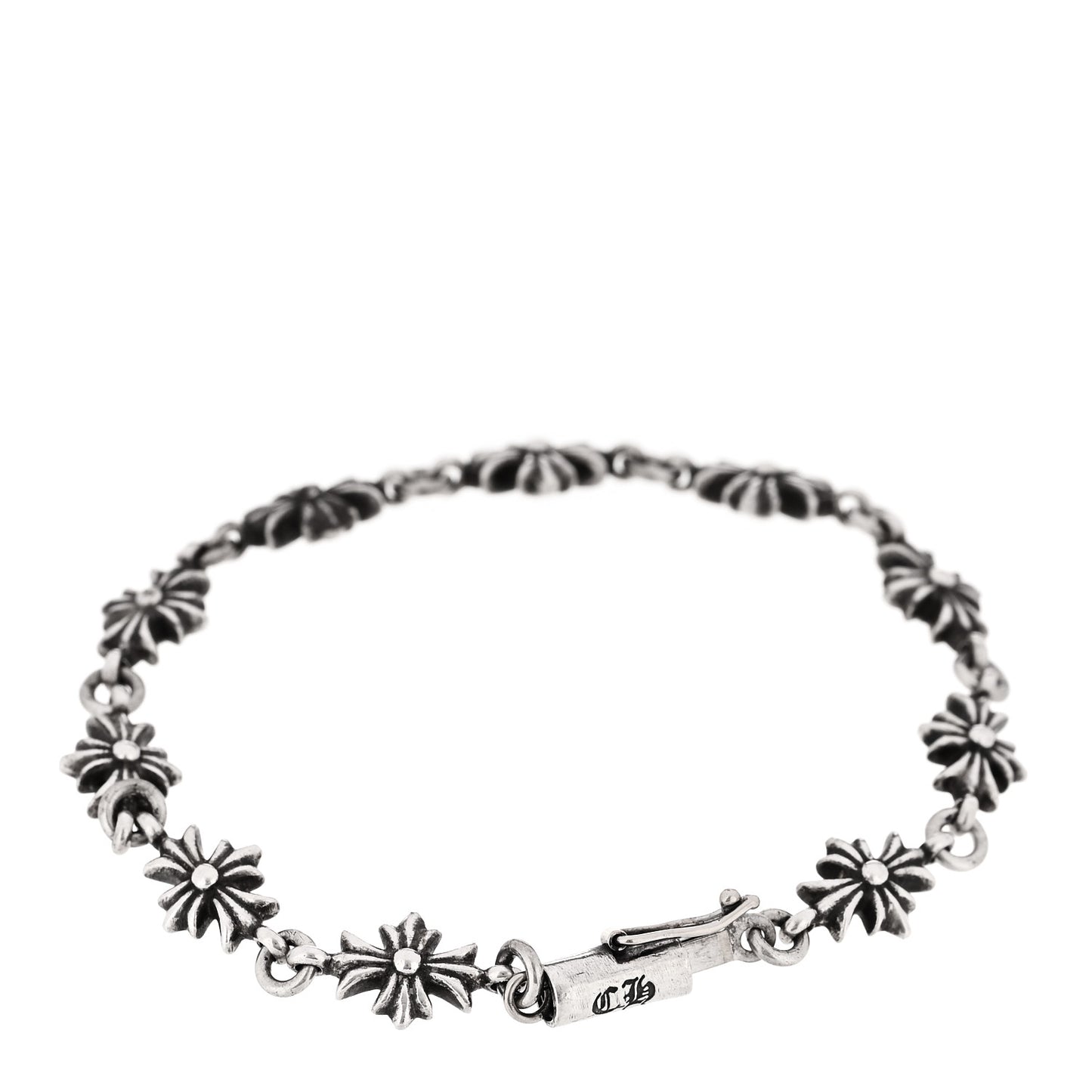 Sterling Silver Tiny E CH Plus Bracelet