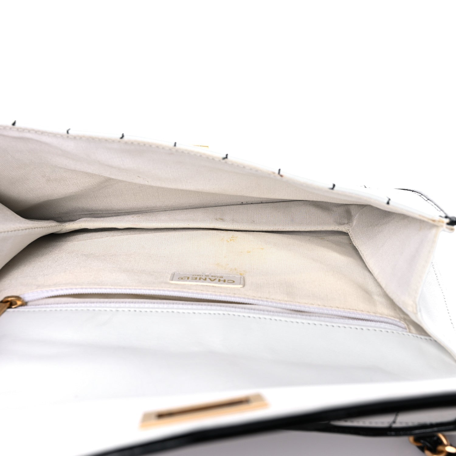 Chanel Lambskin Reissue Chocolate Bar Flap White Black 5 of 30