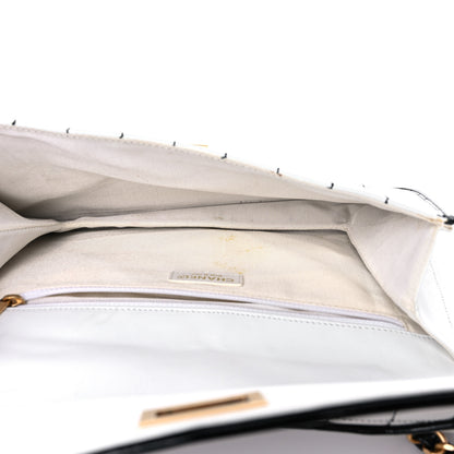 Chanel Lambskin Reissue Chocolate Bar Flap White Black 5 of 30