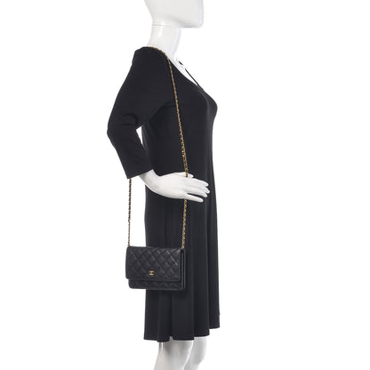 Chanel Caviar Quilted Wallet On Chain WOC Black 2 of 11