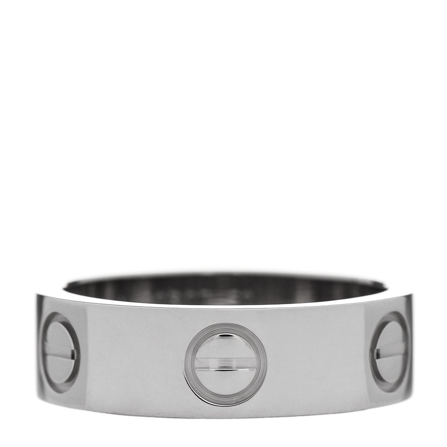 18K White Gold 5.5mm LOVE Ring 50 5.25
