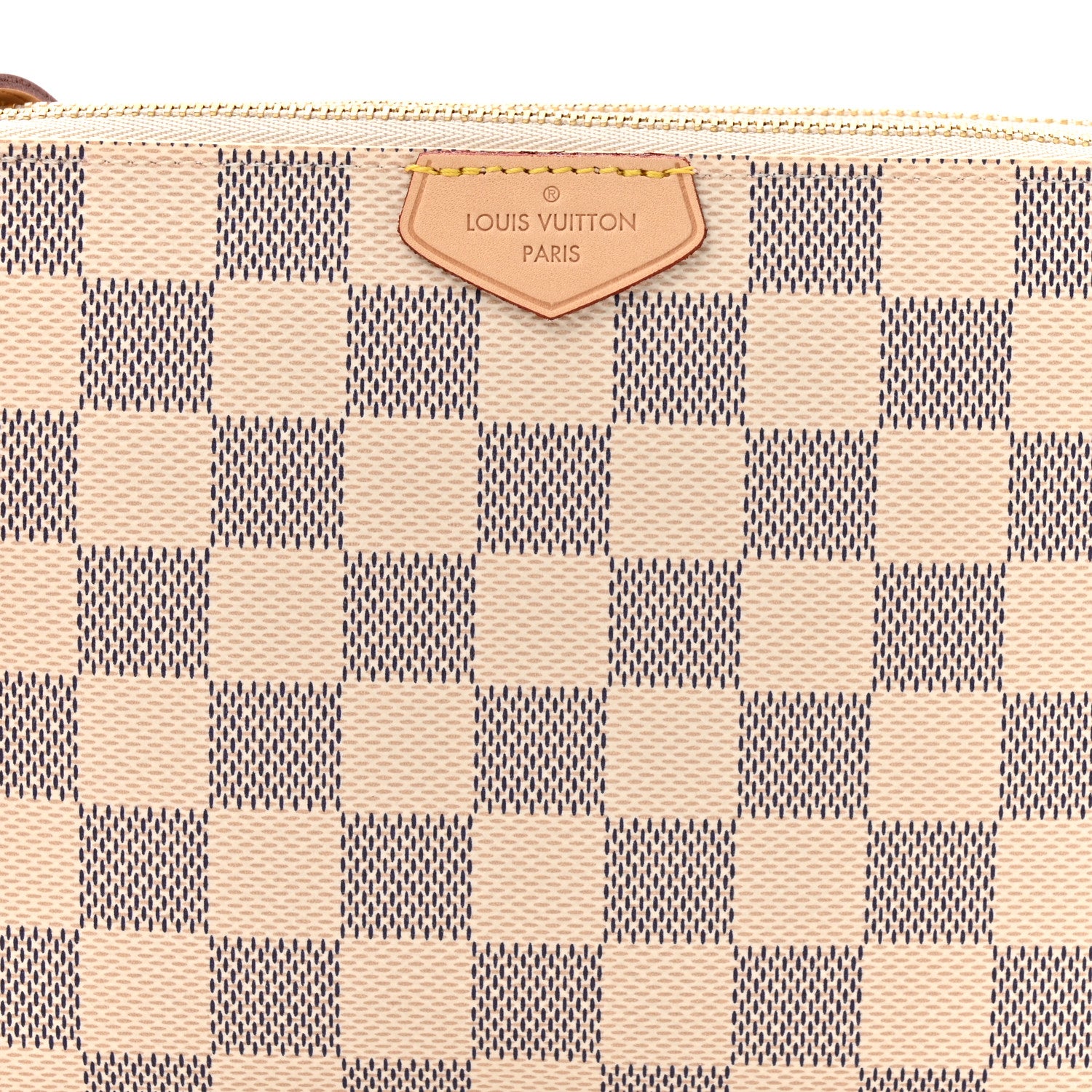 Louis Vuitton Damier Azur Double Zip Pochette 7 of 9