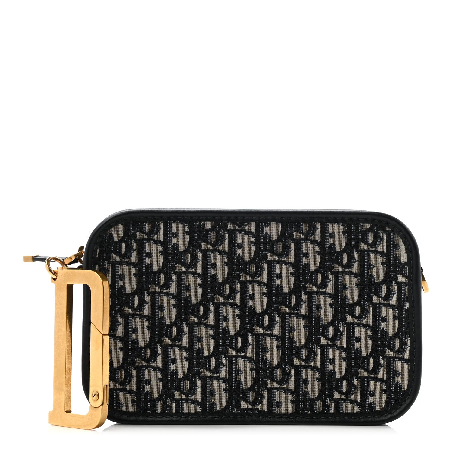Christian Dior Oblique Diorquake Clutch Blue 1 of 6