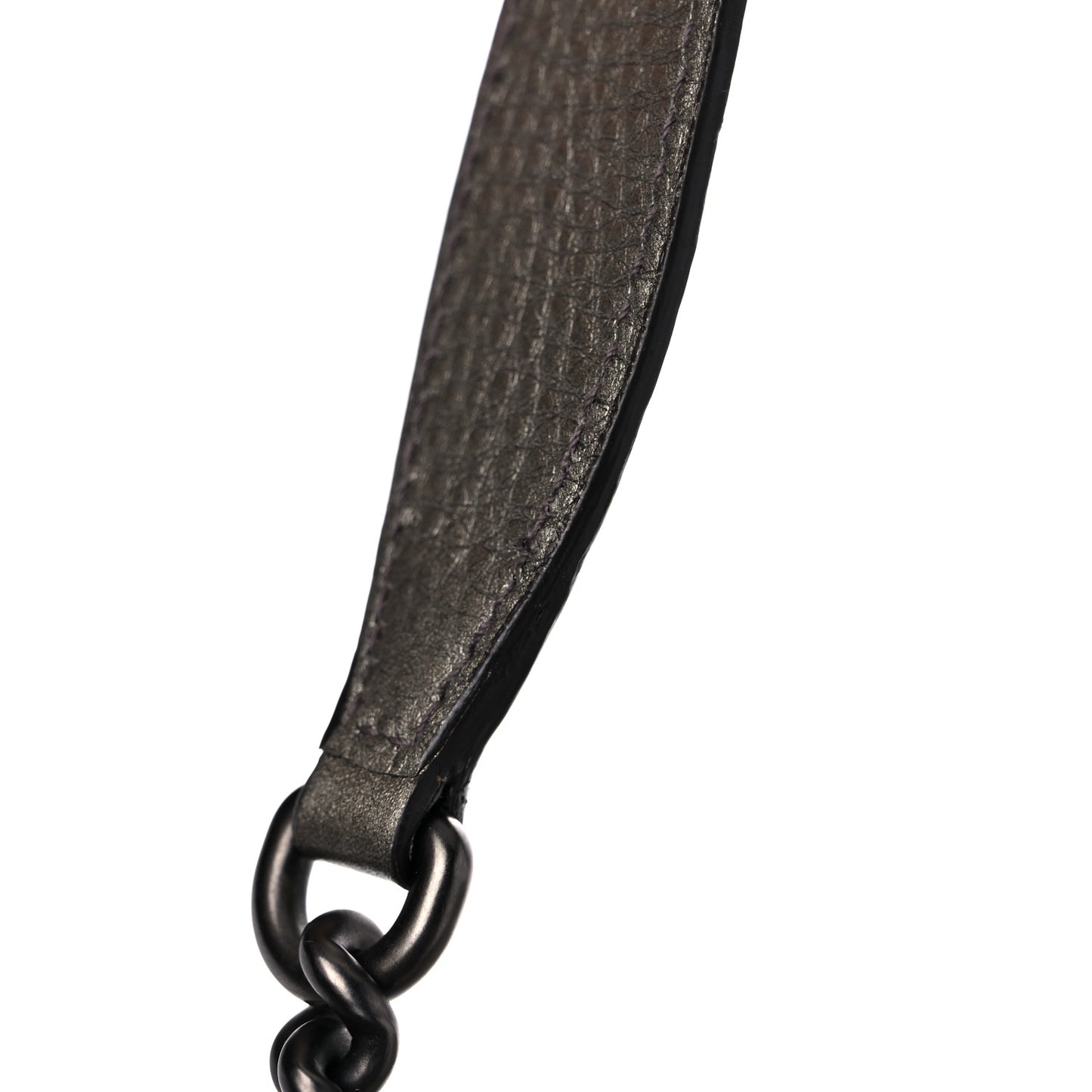 Metallic Pebbled Calfskin Medium Soho Chain Shoulder Bag Sasso