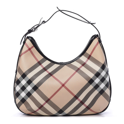 Burberry Nova Check Hobo Black 1 of 10