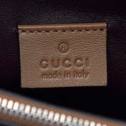 Gucci Snakeskin Small Zumi Top Handle Bag Friky Taupe 6 of 10