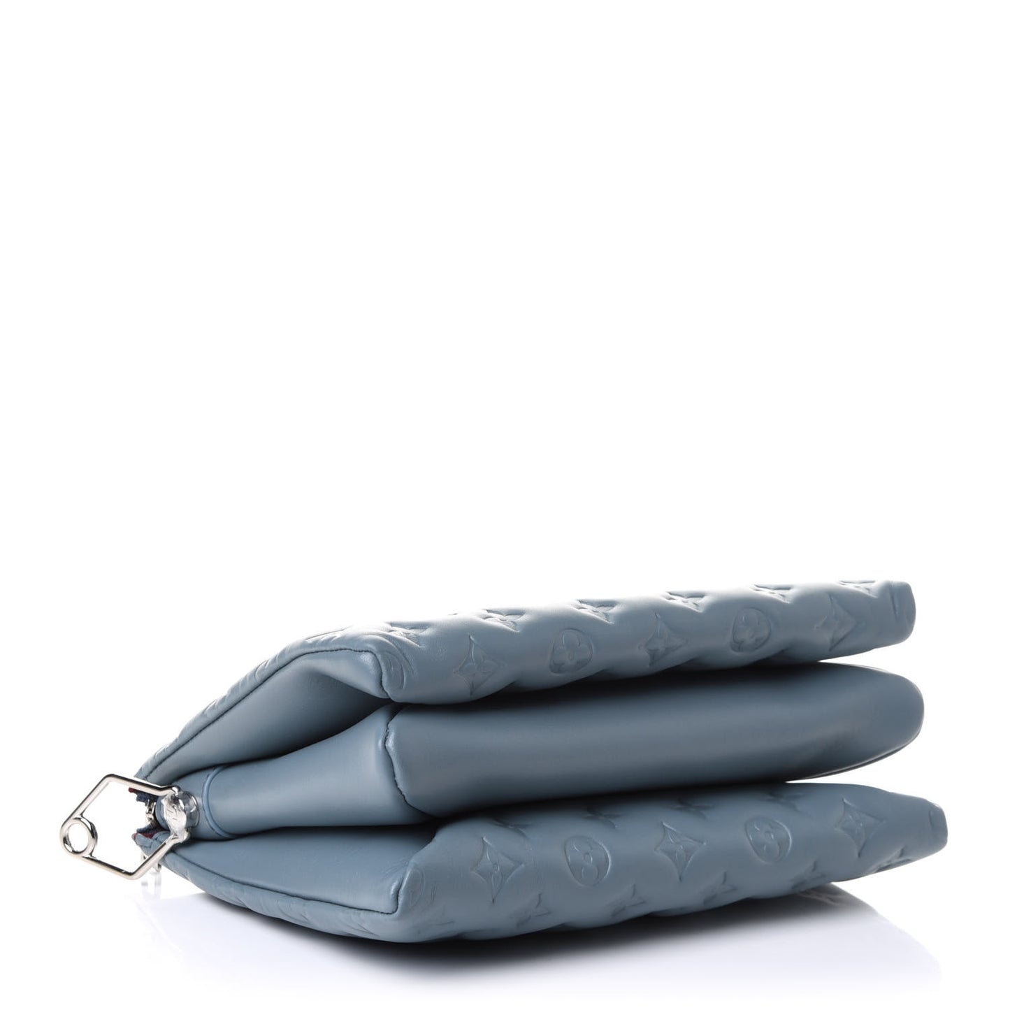 Lambskin Embossed Monogram Coussin PM Blue Glacier