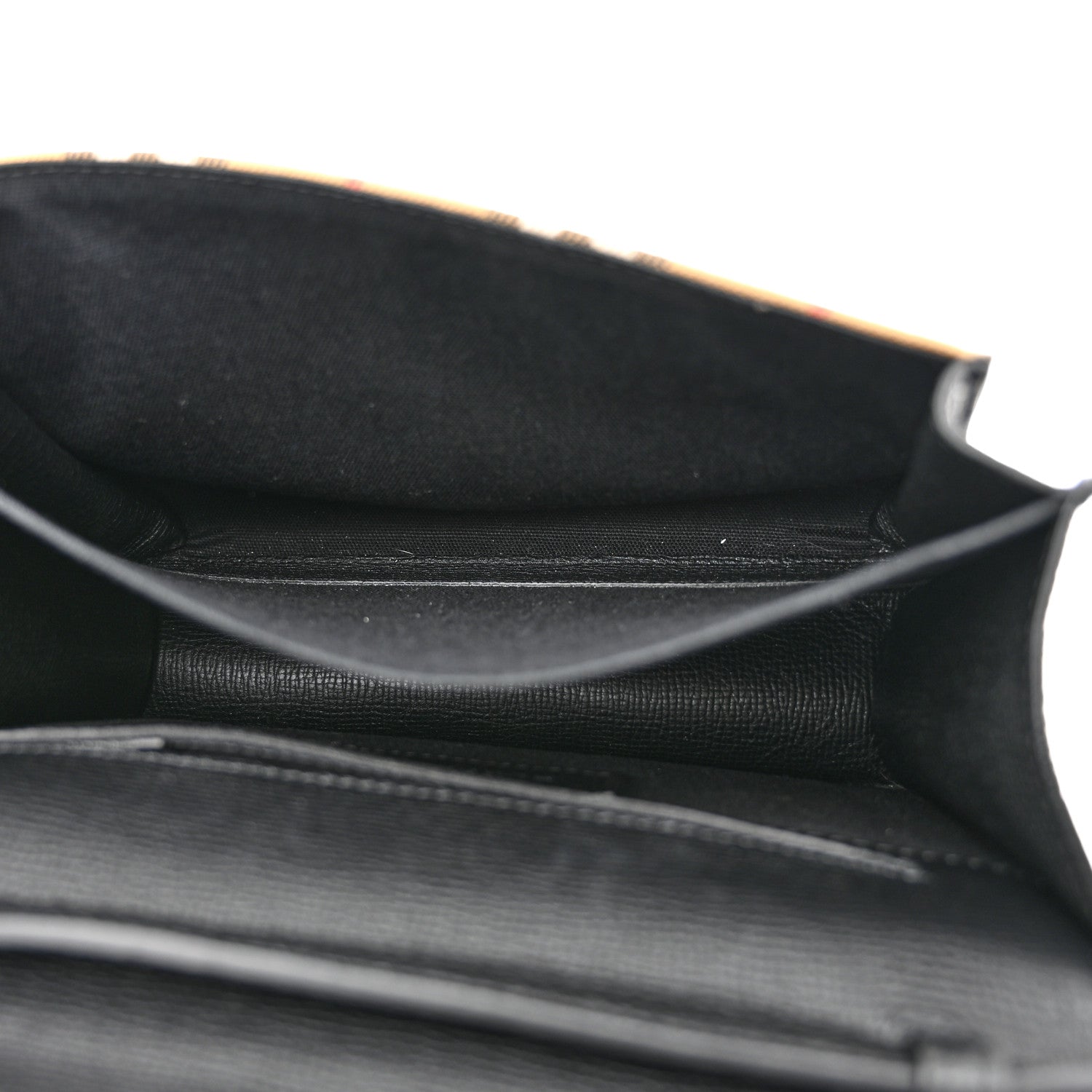 Burberry Derby Calfskin Vintage Check Small Macken Crossbody Bag Black 5 of 10