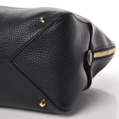 Burberry London Grainy Calfskin Medium Greenwood Bowling Bag Black 8 of 8