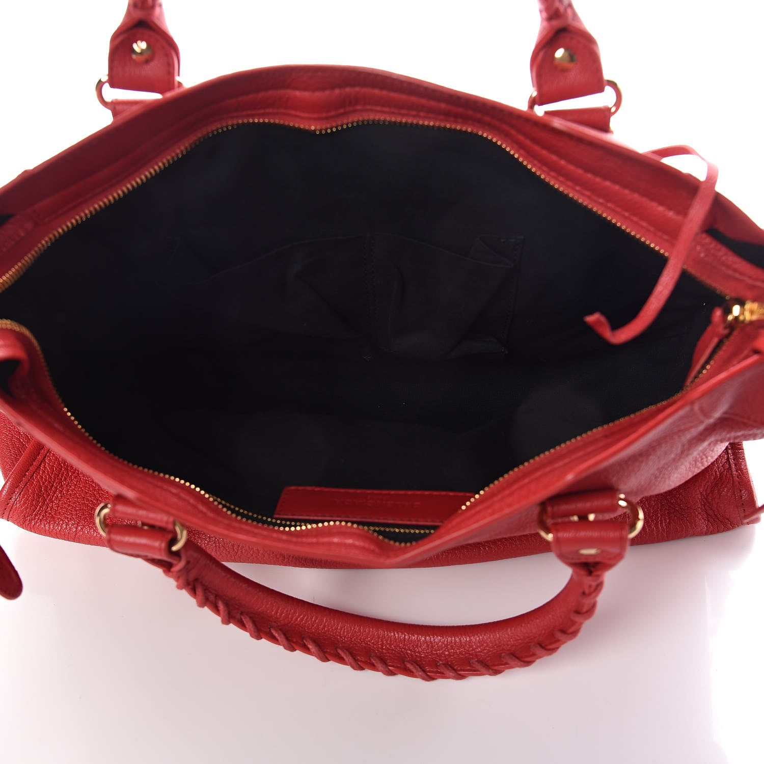 Balenciaga Chevre Gold Metallic Edge Hardware City Rouge Grenade 5 of 10