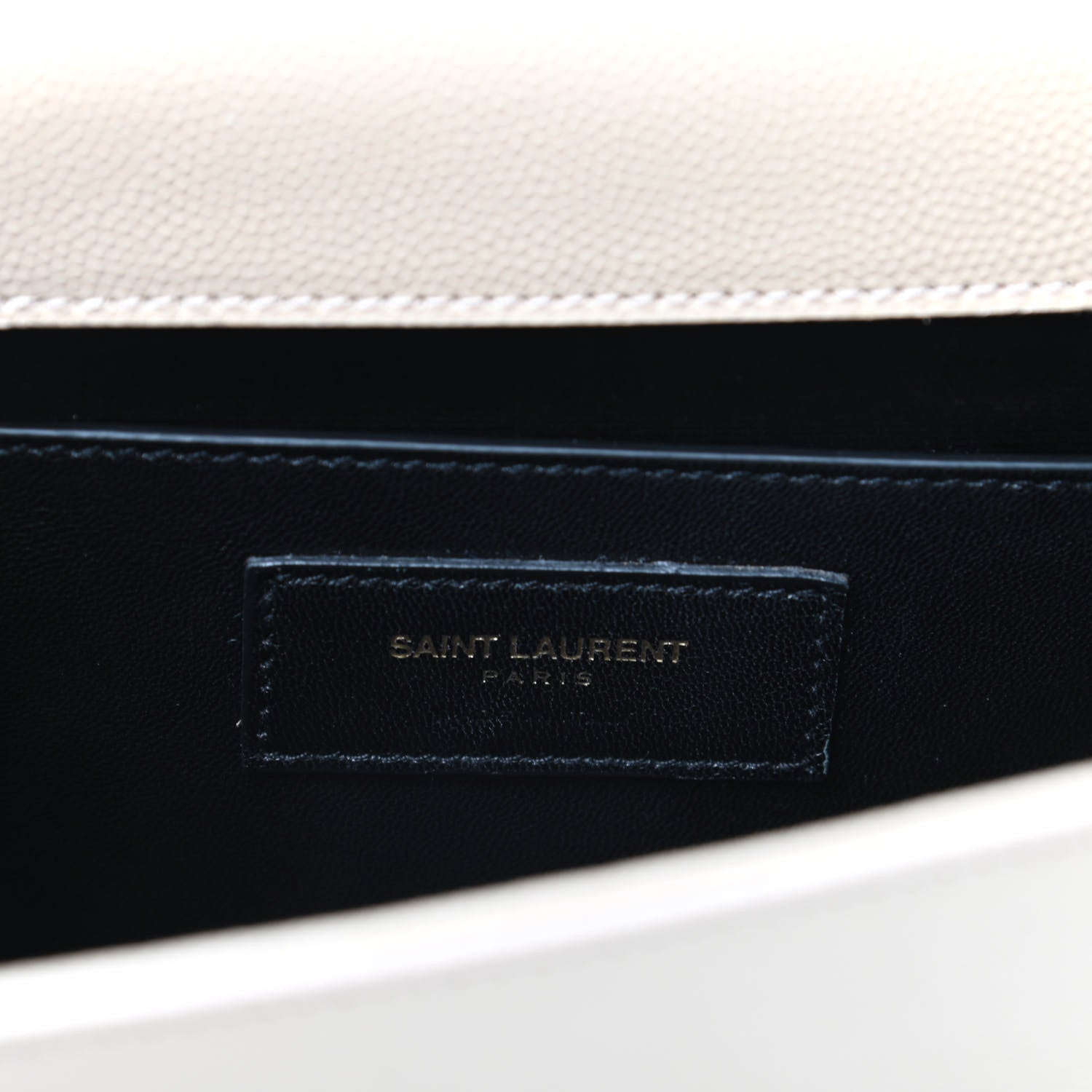 Saint Laurent Grain De Poudre Classic Monogram Cassandre Clutch Nude 6 of 8
