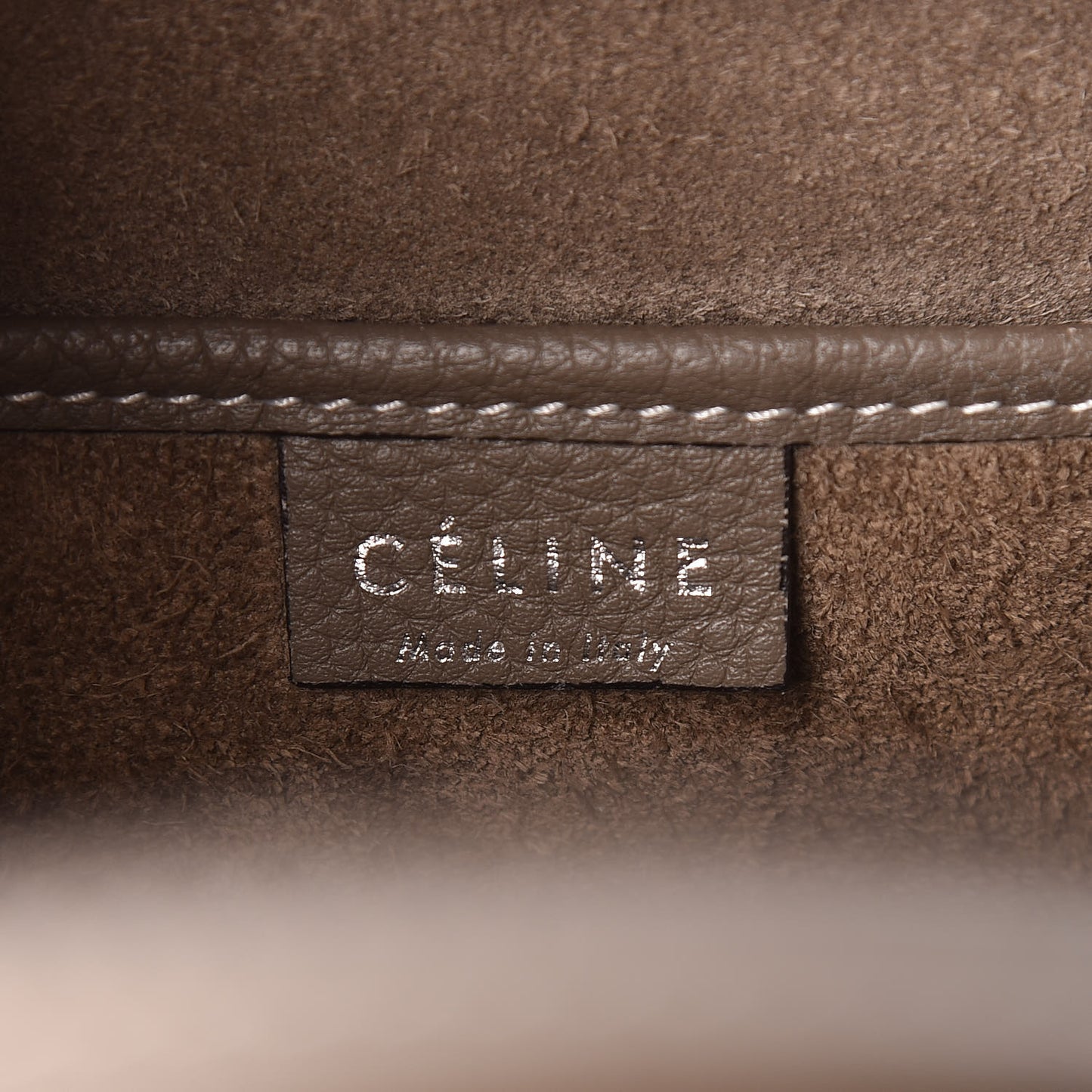 Drummed Calfskin Nano Luggage Souris