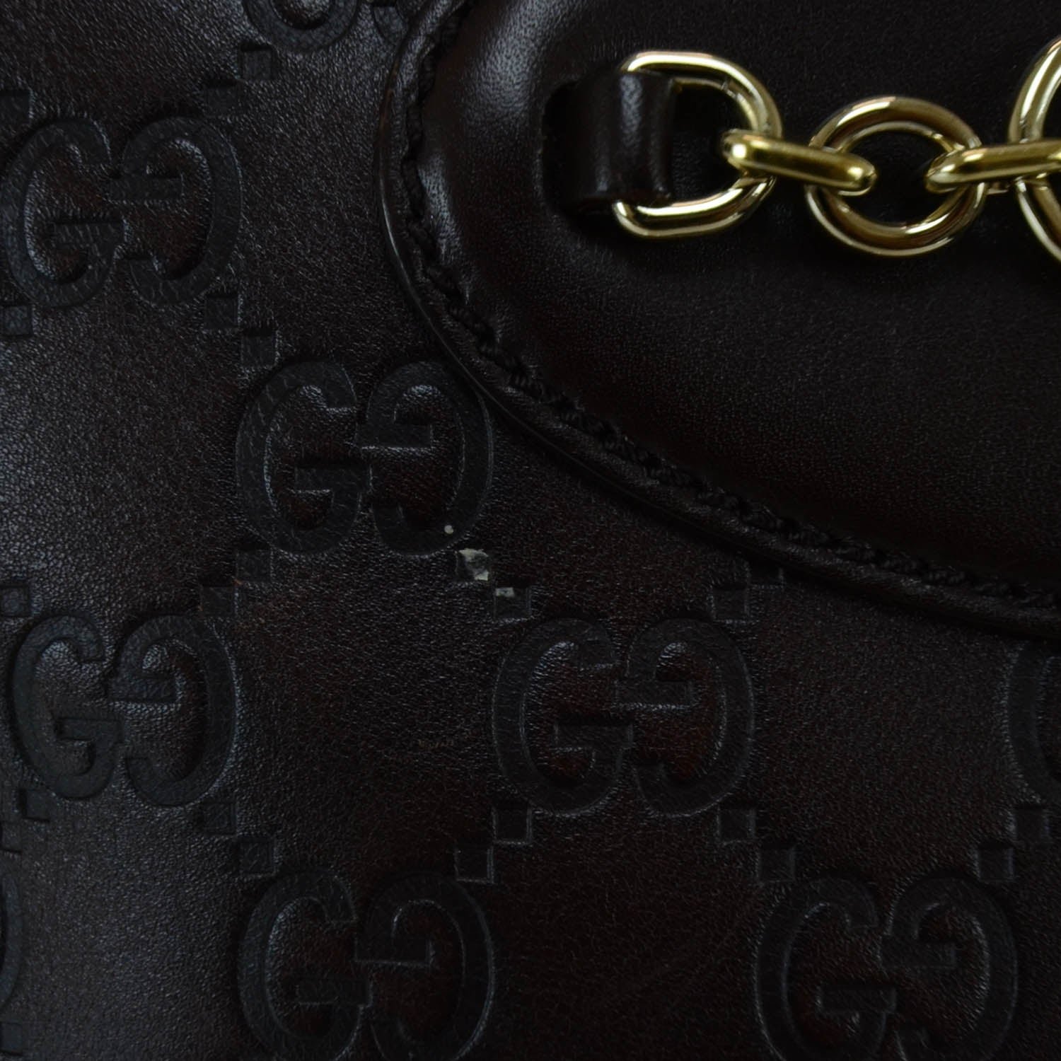 Gucci Guccissima Small Punch Tote Chocolate Brown 8 of 11