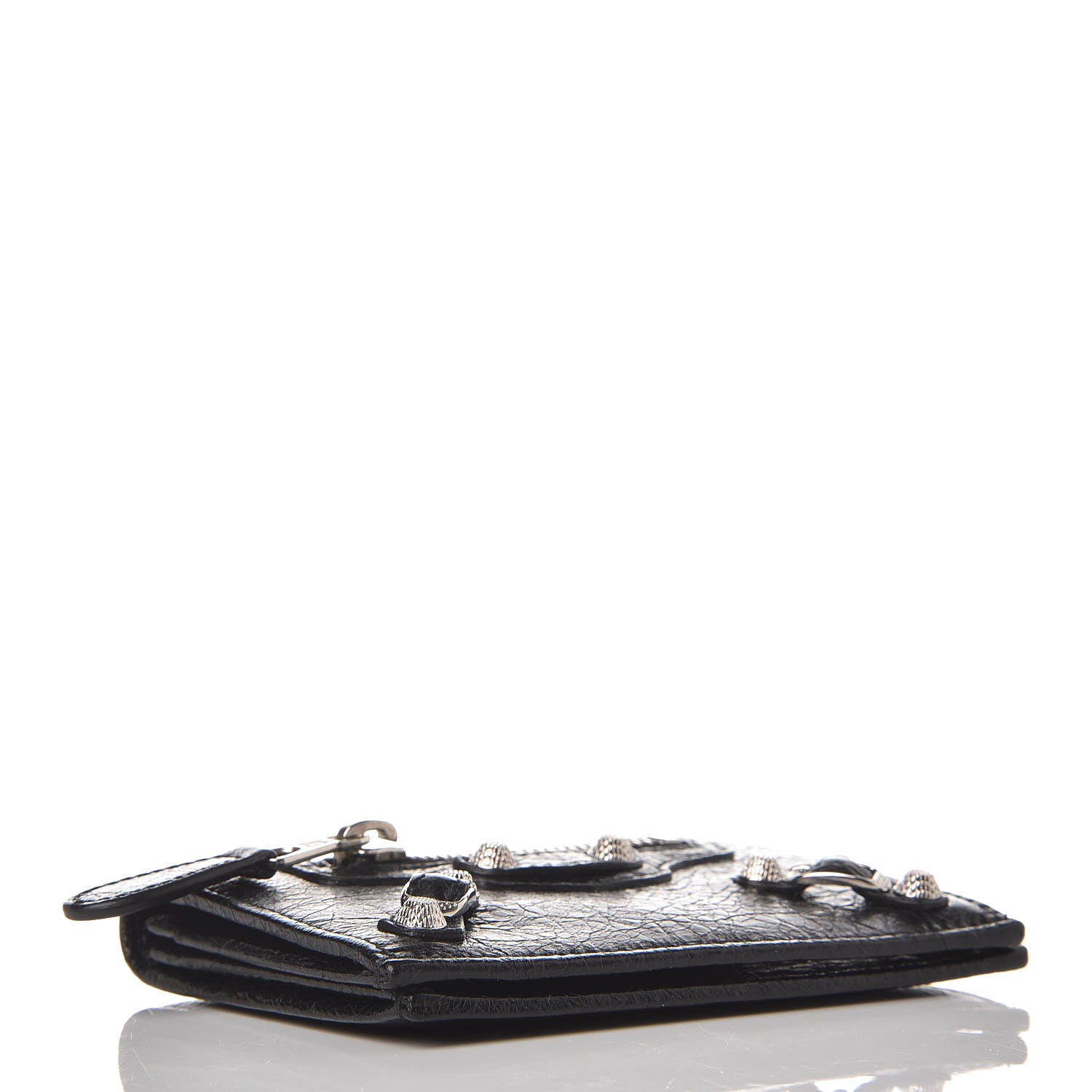 Balenciaga Agneau Giant 12 Silver Hardware Card Case Black 4 of 8