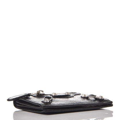 Balenciaga Agneau Giant 12 Silver Hardware Card Case Black 4 of 8