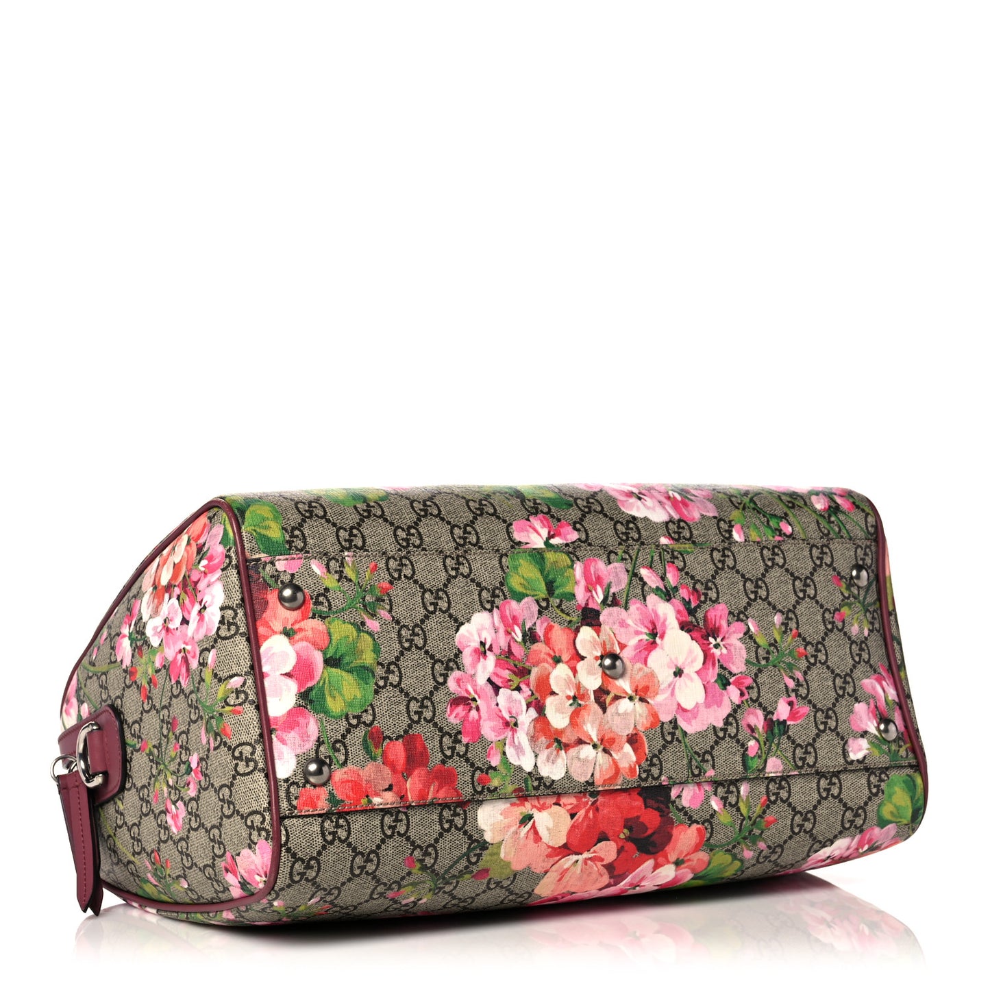 GG Supreme Monogram Blooms Medium Boston Beige Multicolor Dry Rose