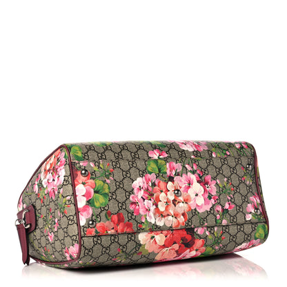 Gucci GG Supreme Monogram Blooms Medium Boston Beige Multicolor Dry Rose 4 of 13